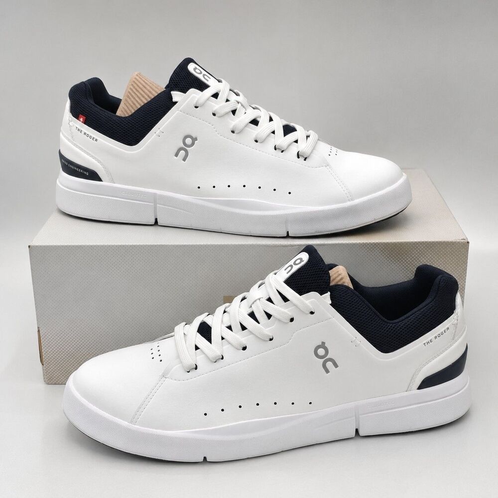 On The Roger Advantage White Midnight Tennis Sneakers 3MD10640148 Men’s 12.5